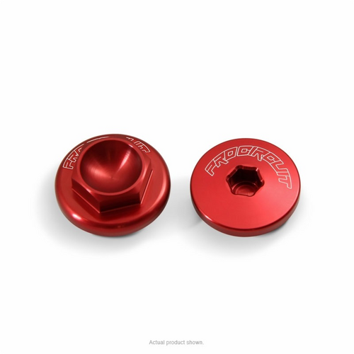 KLX110 10-25 ENGINE PLUG | KIT 2 X PLUGS (RED ANODISED)