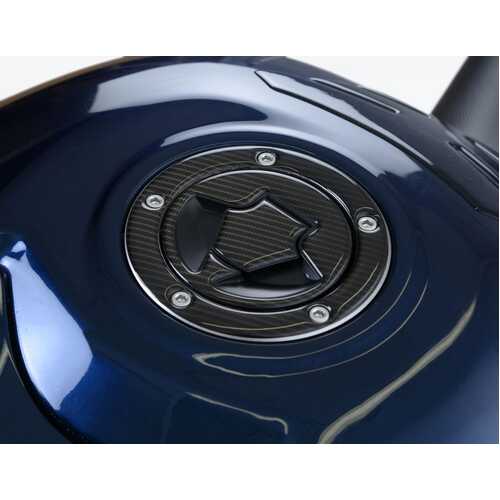 Red Dynamic Fuel Cap Surround -Carbon