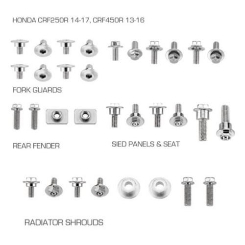 RHK Honda Plastic Fastener Kits