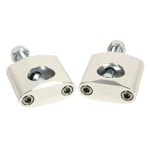 RHK Universal 1 1/8 Rubber M12 Bolt 20mm Silver (RHKBMS-02) Handlebar Mount