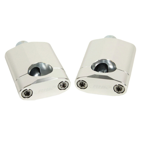 RHK Universal 1 1/8 Rubber M12 Bolt 60mm Silver (RHKBMS-04) Handlebar Mount
