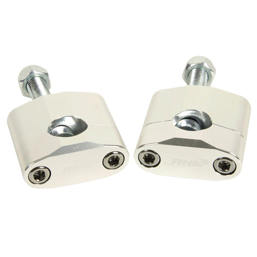RHK Universal 7/8 Rubber M12 Bolt 20mm Silver (RHKBMS-06) Handlebar Mount