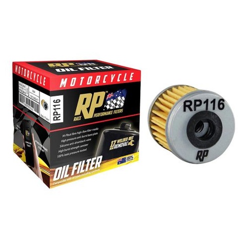Race Performance Motorcycle Oil Filter - RP116