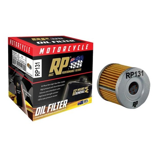 Race Performance Motorcycle Oil Filter - RP131