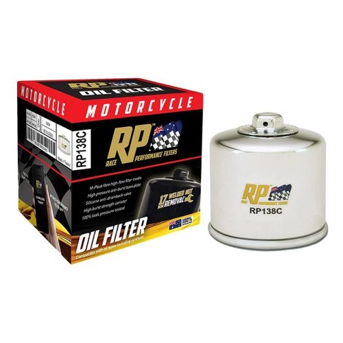 Race Performance Motorcycle Oil Filter - RP138C