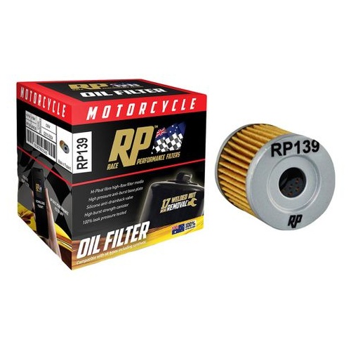 Race Performance Motorcycle Oil Filter - RP139