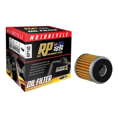 Race Performance Motorcycle Oil Filter - RP140