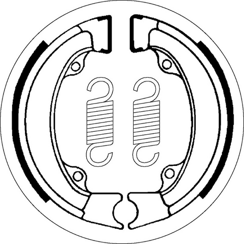 SBS 2011 BRAKE SHOES | WITH SPRINGS