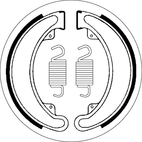 SBS 2024 BRAKE SHOES | WITH SPRINGS