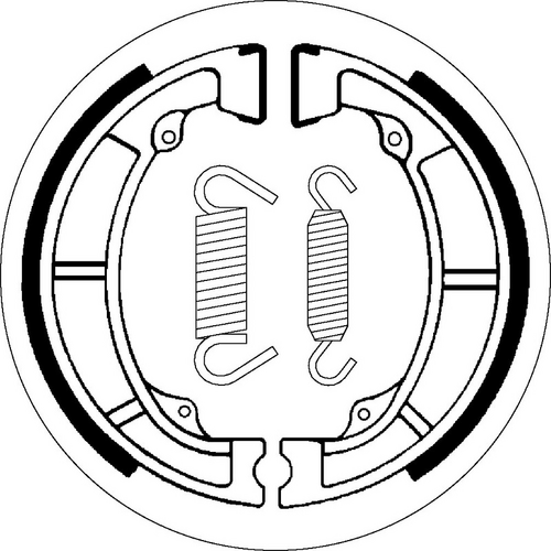 SBS 2039 BRAKE SHOES | WITH SPRINGS