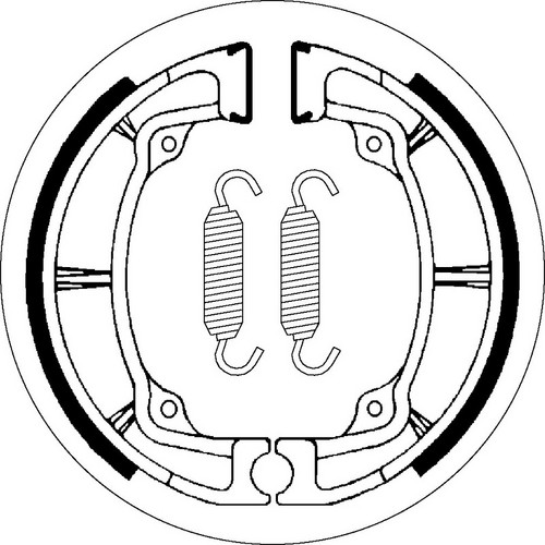 SBS 2040 BRAKE SHOES | WITH SPRINGS