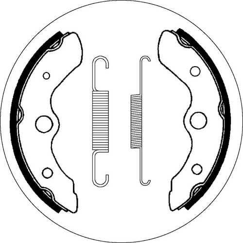 SBS 2044 BRAKE SHOES | WITH SPRINGS