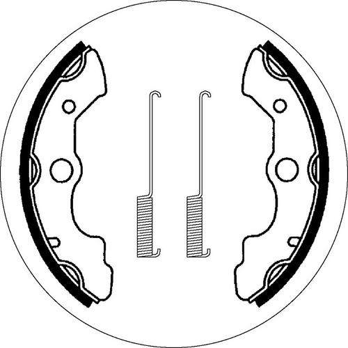 SBS 2045 BRAKE SHOES | WITH SPRINGS