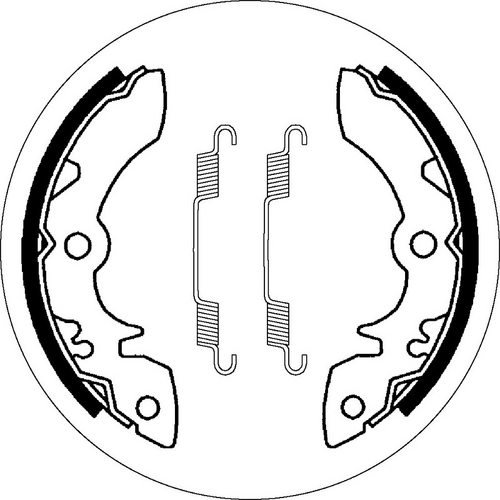 SBS 2051 BRAKE SHOES | WITH SPRINGS