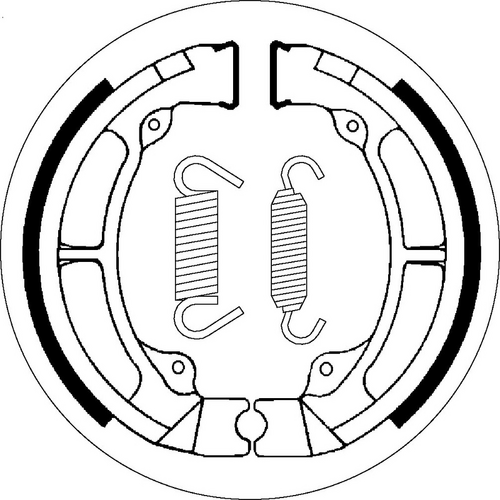 SBS 2056 BRAKE SHOES | WITH SPRINGS