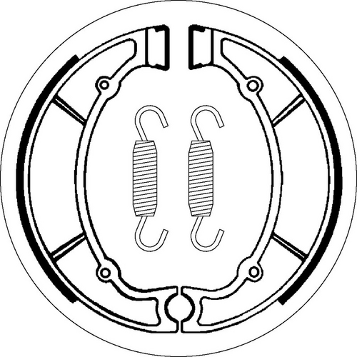 SBS 2063 BRAKE SHOES | WITH SPRINGS