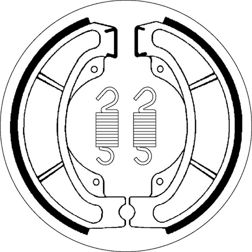 SBS 2082 BRAKE SHOES | WITH SPRINGS