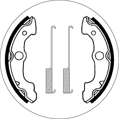SBS 2085 BRAKE SHOES | WITH SPRINGS