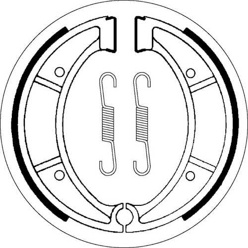 SBS 2117 BRAKE SHOES | WITH SPRINGS