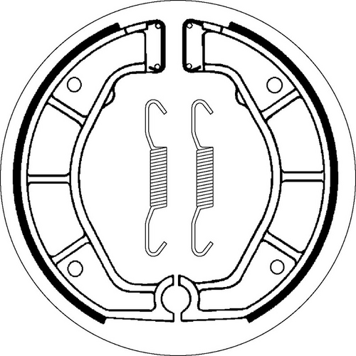 SBS 2143 BRAKE SHOES | WITH SPRINGS