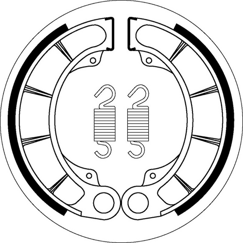 SBS 2207 BRAKE SHOES | WITH SPRINGS