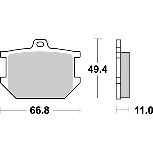 SBS 507HF FRONT/REAR PADS | CERAMIC STREET