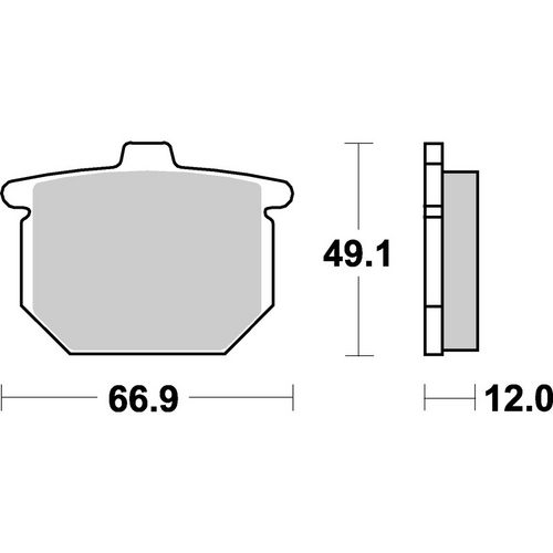 SBS 508HF FRONT/REAR PADS | CERAMIC STREET