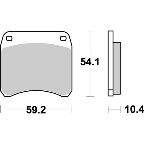 SBS 523HF FRONT/REAR PADS | CERAMIC STREET