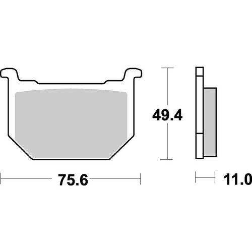 SBS 533HF FRONT/REAR PADS | CERAMIC STREET