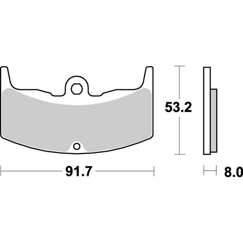 SBS 552HF FRONT/REAR PADS | CERAMIC STREET