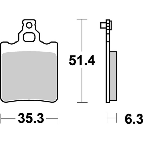 SBS 574SI FRONT/REAR PADS | SINTER OFF ROAD