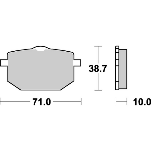 SBS 596HF FRONT/REAR PADS | CERAMIC STREET