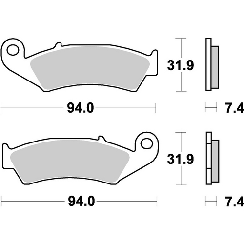 SBS 603SI FRONT/REAR PADS | SINTER OFF ROAD