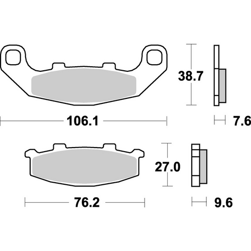 SBS 615LS REAR PADS | SINTER STREET