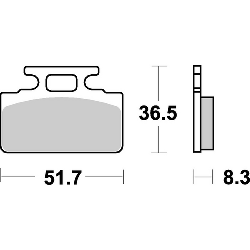 SBS 618HF FRONT/REAR PADS | CERAMIC STREET