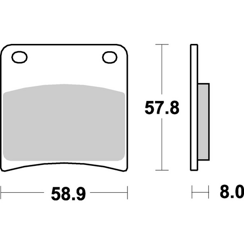 SBS 620HF FRONT/REAR PADS | CERAMIC STREET