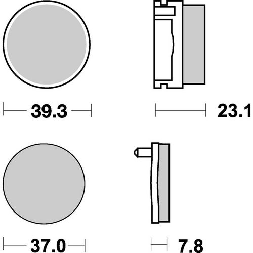 SBS 637LF REAR PADS | CERAMIC STREET