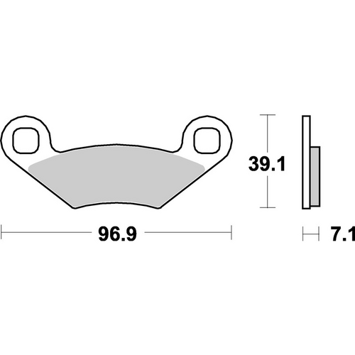 SBS 642ATS FRONT PADS | SINTER ATV