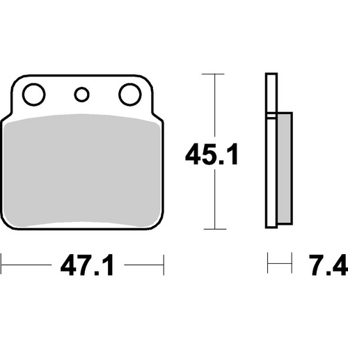 SBS 649SI FRONT/REAR PADS | SINTER OFF ROAD