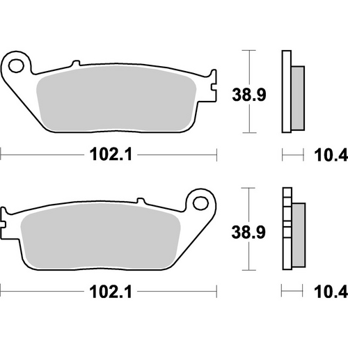 SBS 654HF FRONT/REAR PADS | CERAMIC
