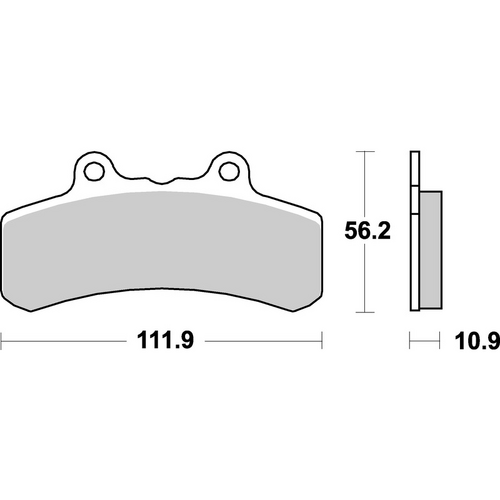 SBS 658HF FRONT/REAR PADS | CERAMIC STREET
