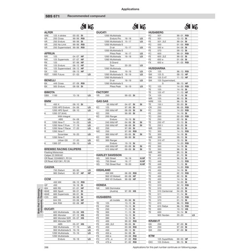 SBS 671LS REAR PADS | SINTER STREET