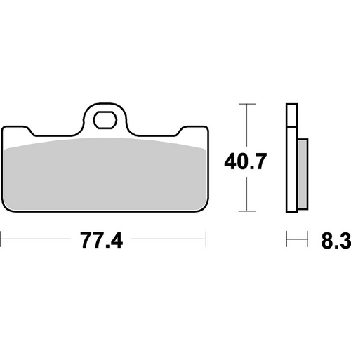 SBS 695RS FRONT PADS | SINTER ROAD RACE