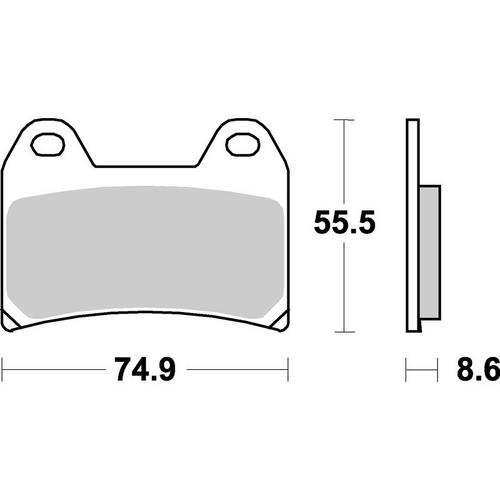 SBS 706DS-1 FRONT PADS | DUAL SINTER RACE DRC (FOR RACE USE ONLY)