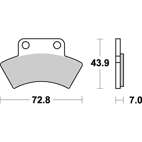 SBS 717ATS FRONT/REAR PADS | SINTER ATV