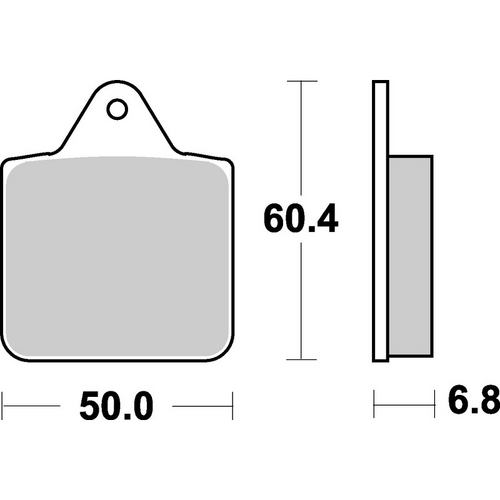 SBS 756ATS FRONT/REAR PADS | SINTER ATV