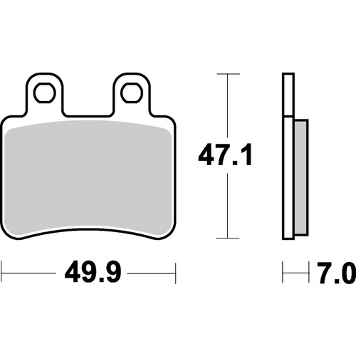 SBS 773HF FRONT/REAR PADS | CERAMIC STREET