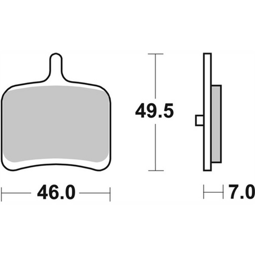SBS 857LS REAR PADS | SINTER STREET