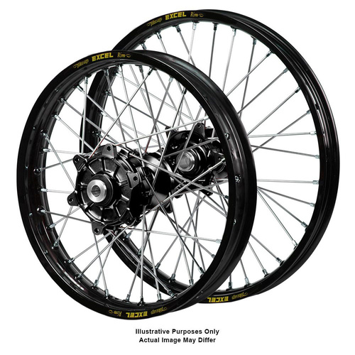 Honda Adventure SM Pro Black Hubs / Excel Black Rims Wheel Set