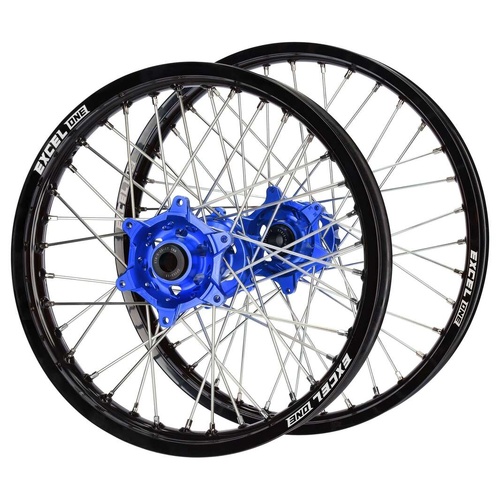 Gas Gas SM Pro Blue Hubs / Excel ONE Black Rims Wheel Set